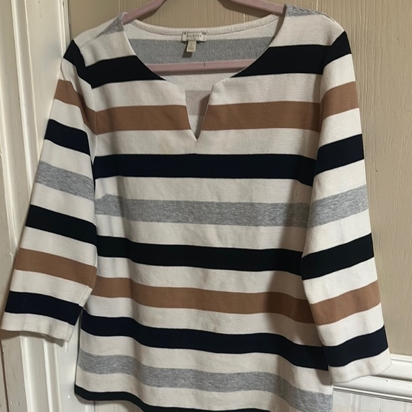 Talbots Classic Striped Knit Top - Picture 4 of 11
